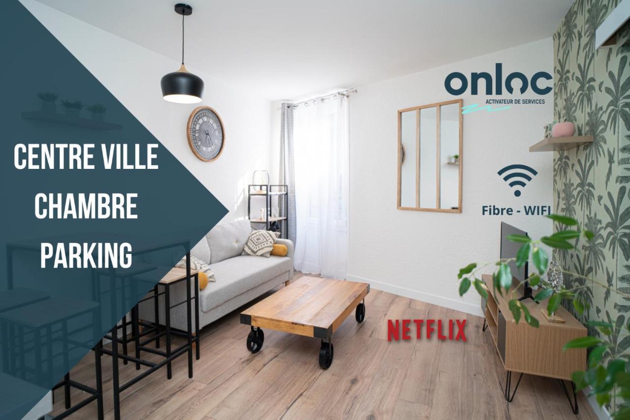 Onloc - Appart Reveil Proche Halles Avec Parking Pau Bagian luar foto